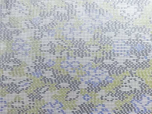 アンティーク　抽象模様織り出し本場大島紬着物